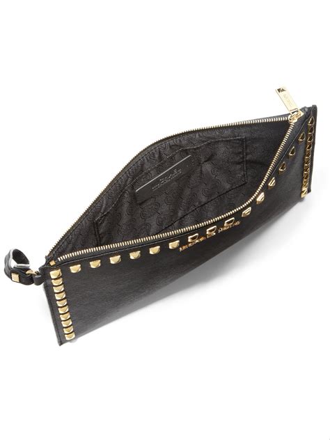 michael michael kors large studded zip wristlet